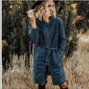 Denim quilted jacket